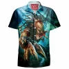 Horror Hawaiian-Shirt, Predator Hawaiian-Shirt, Sci-Fi Hawaiian-Shirt