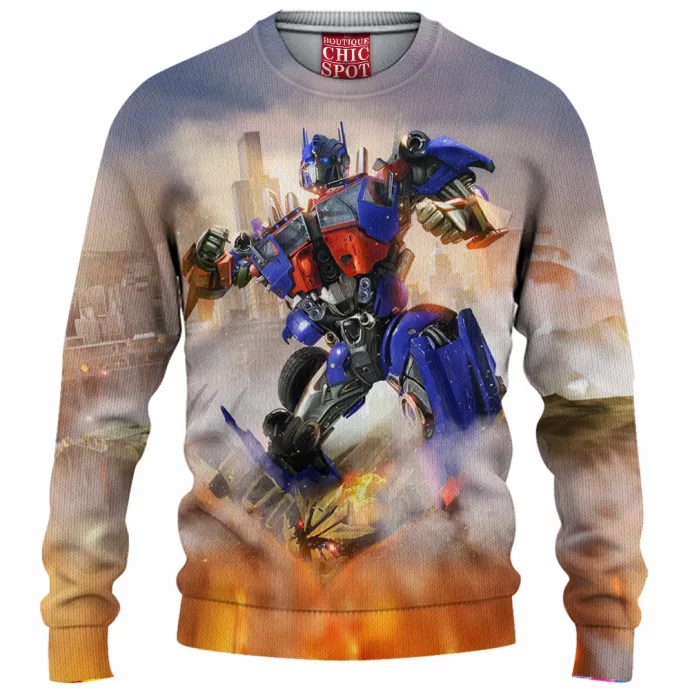 Optimus Prime Knitted Sweater