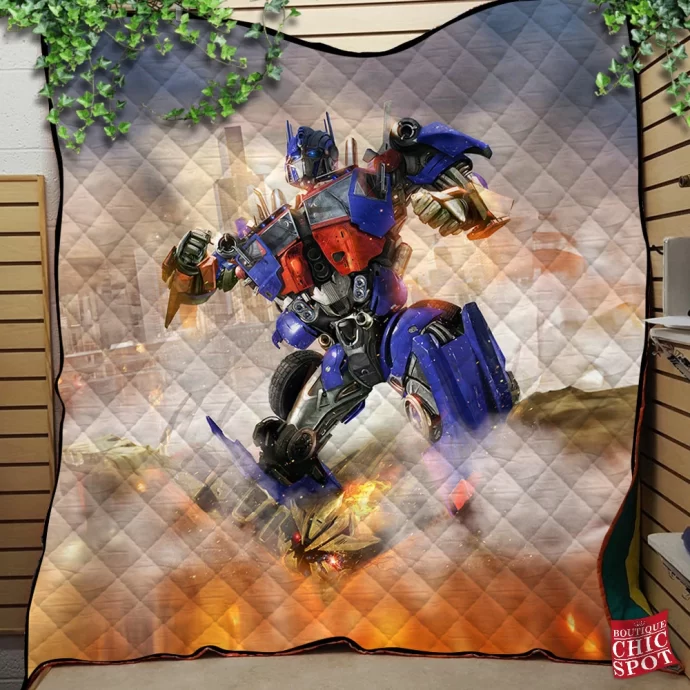 Optimus Prime Quilt Blanket