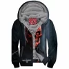 Skull Zip-Fleece-Hoodie