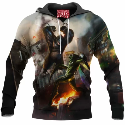 Kaiju Hoodie, Monster Hoodie, Sci-Fi Hoodie