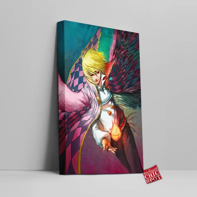 Howl And Calcifer Canvas Wall Art