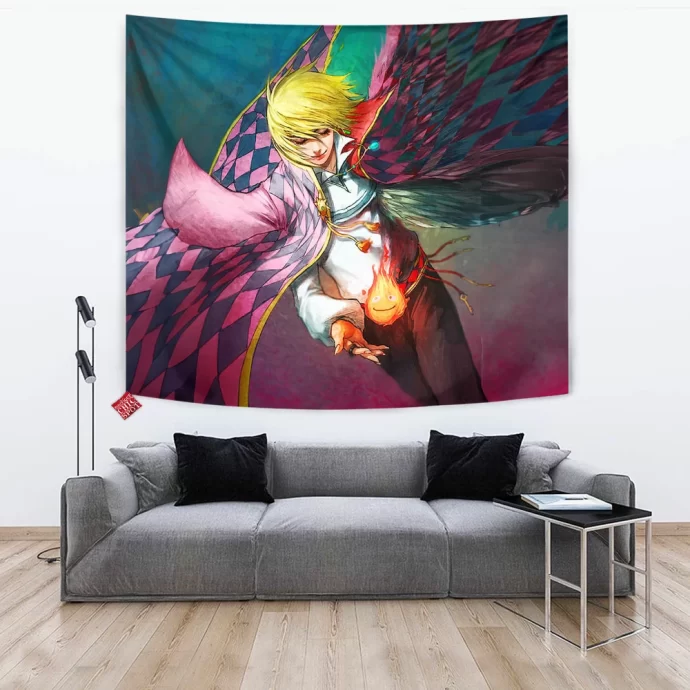 Howl And Calcifer Tapestry