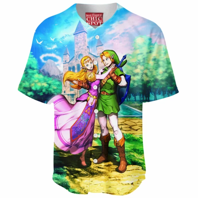 Zelda Ocarina Of Time Baseball Jersey