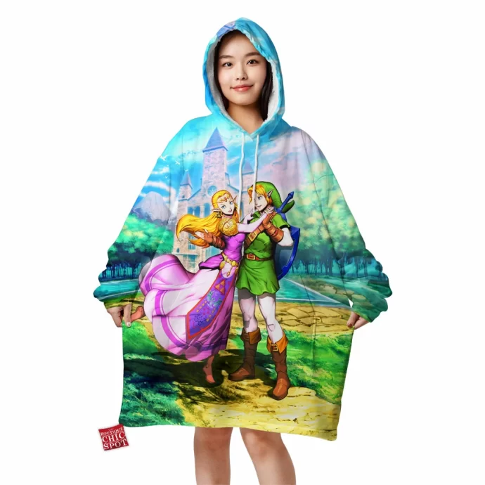 Zelda Ocarina Of Time Blanket Hoodie