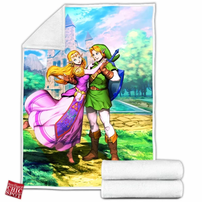 Zelda Ocarina Of Time Fleece Blanket