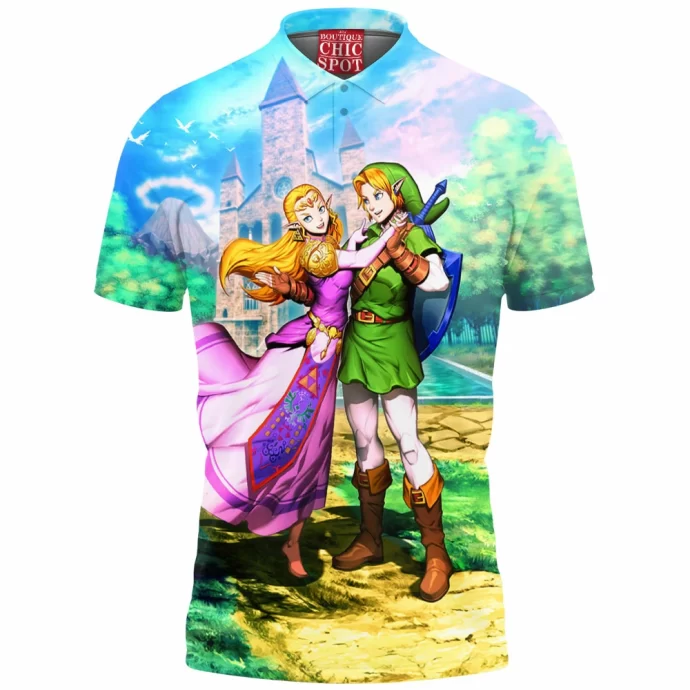 Zelda Ocarina Of Time Polo Shirt