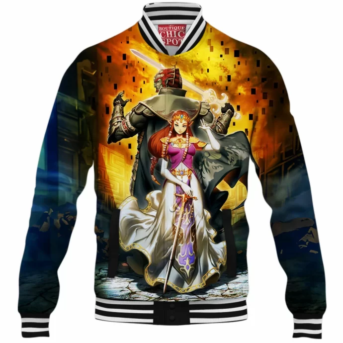 Ganondorf And Zelda Baseball Jacket