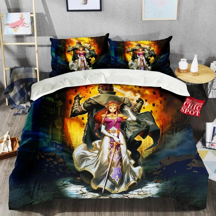 Ganondorf And Zelda Bedding Set