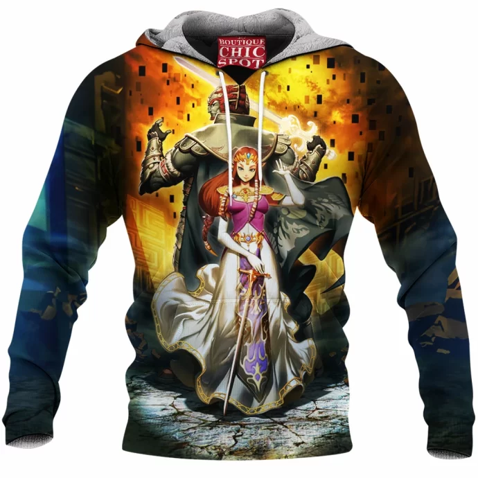 Ganondorf And Zelda Fleece Hoodie