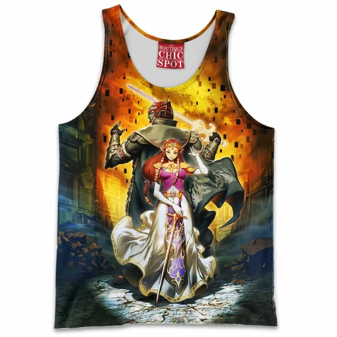 Ganondorf And Zelda Tank Top