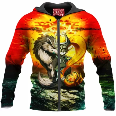 Game Zip-Hoodie, The Legend of Zelda Zip-Hoodie, Twilight Princess Zip-Hoodie