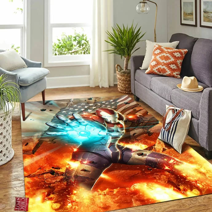 Iron Man Rectangle Rug