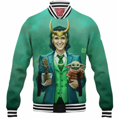 Comic Baseball-Jacket, Loki Baseball-Jacket