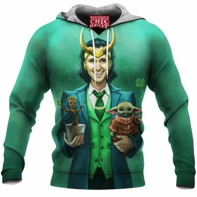 Comic Fleece-Hoodie, Loki Fleece-Hoodie