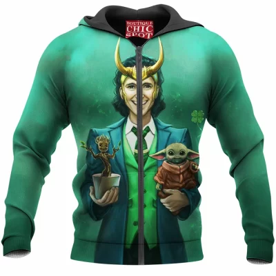 Comic Zip-Hoodie, Loki Zip-Hoodie