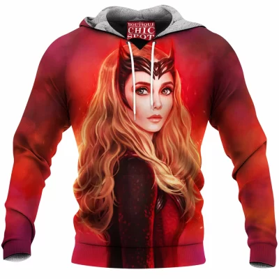 Comic Fleece-Hoodie, The Scarlet Witch Fleece-Hoodie