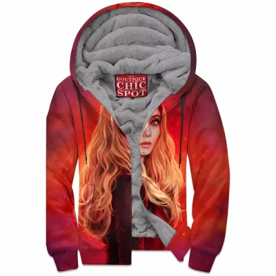 Comic Zip-Fleece-Hoodie, The Scarlet Witch Zip-Fleece-Hoodie