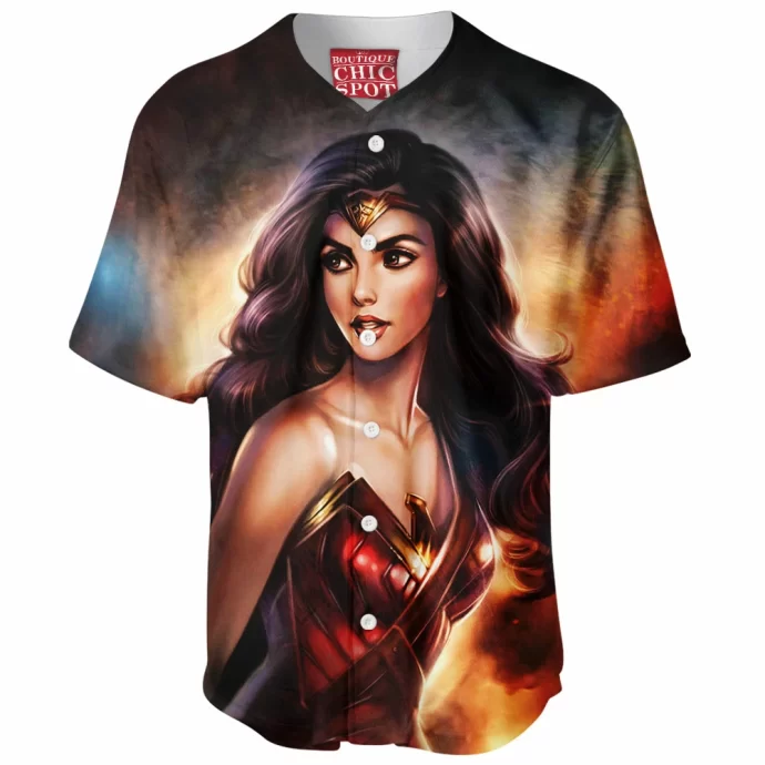 Wonder Woman Baseball Jersey