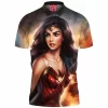 Comic Polo Shirt, Wonder Woman Polo Shirt