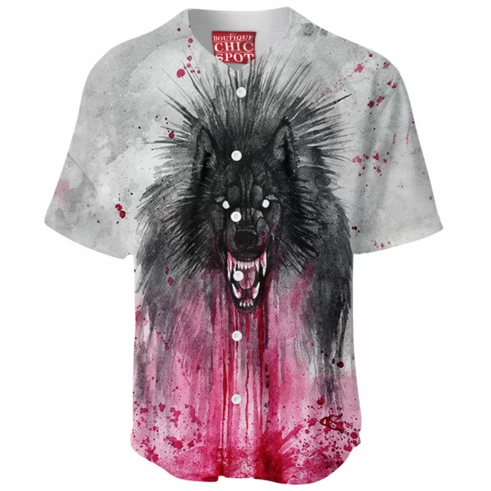 Black Wolf Baseball Jersey