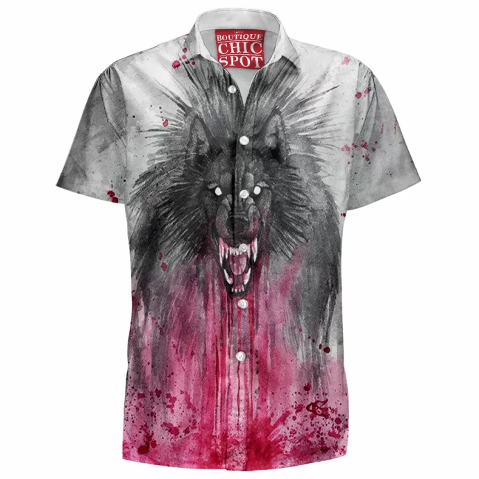 Black Wolf Hawaiian Shirt