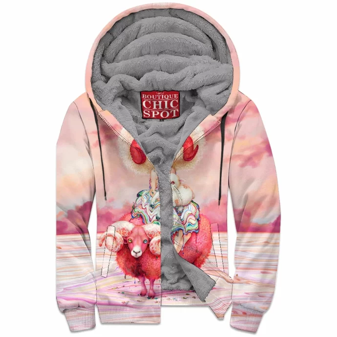 Aries Zip Fleece Hoodie