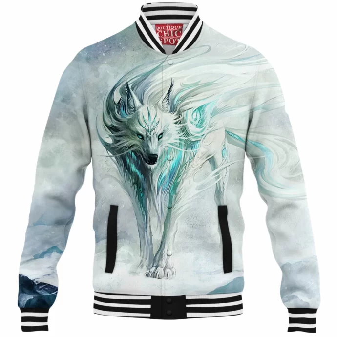 Winter Wolf Baseball Jacket