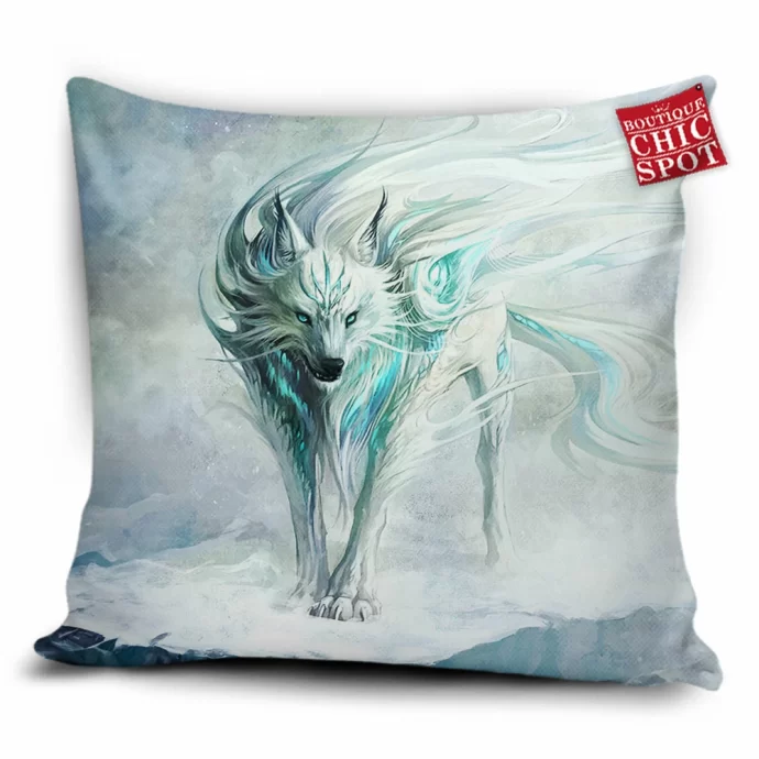 Winter Wolf Pillow Cover