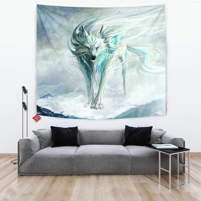 Winter Wolf Tapestry