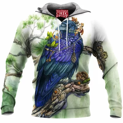 Raven Fleece-Hoodie