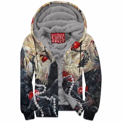 Raven Zip-Fleece-Hoodie