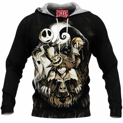 Halloween Fleece-Hoodie, Horror Fleece-Hoodie