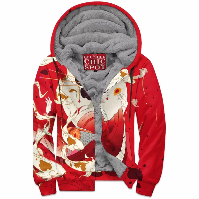 N THAO Boutique 0623 Zip Fleece Hoodie