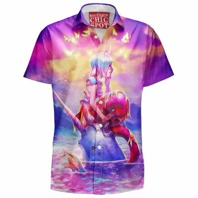 Mermaid Hawaiian-Shirt, Fantasy Hawaiian-Shirt