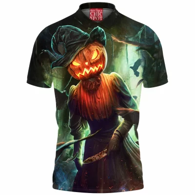 Halloween Polo Shirt, Horror Polo Shirt