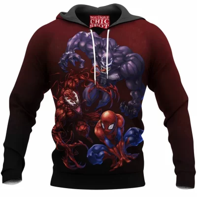 Carnage Hoodie, Comic Hoodie, Spider-man Hoodie, Venom Hoodie