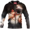 Anime Zip-Hoodie, Mononoke Hime Zip-Hoodie, Princess Mononoke Zip-Hoodie, Ghibli Zip-Hoodie