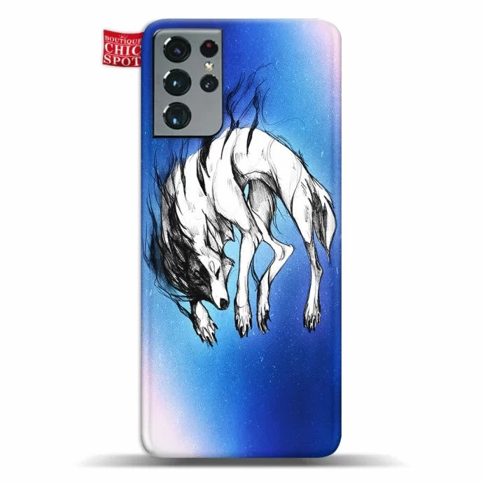 Black And White Wolf Phone Case Samsung