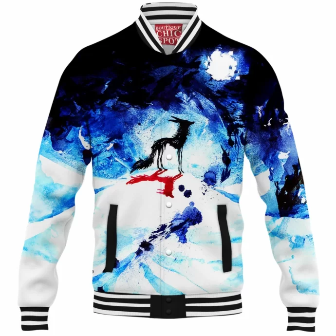 Ink Wolf Baseball Jacket