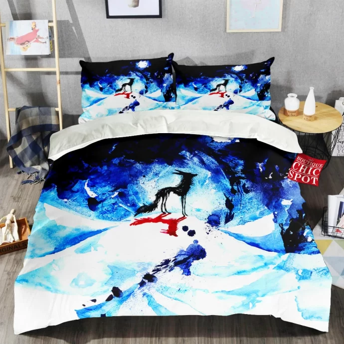 Ink Wolf Bedding Set