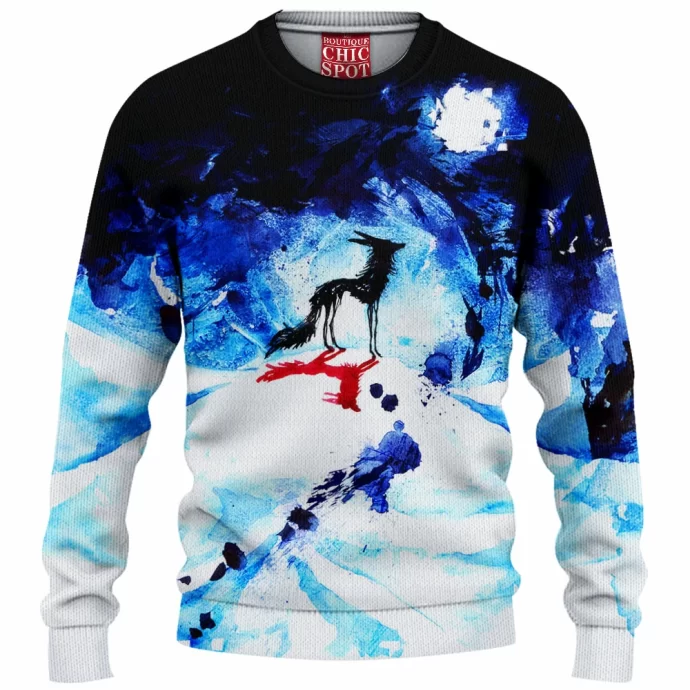 Ink Wolf Knitted Sweater