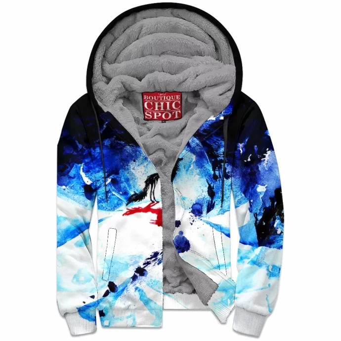 Ink Wolf Zip Fleece Hoodie