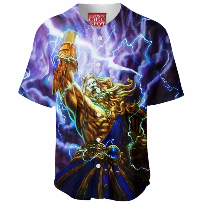 Zeus Smite Baseball Jersey