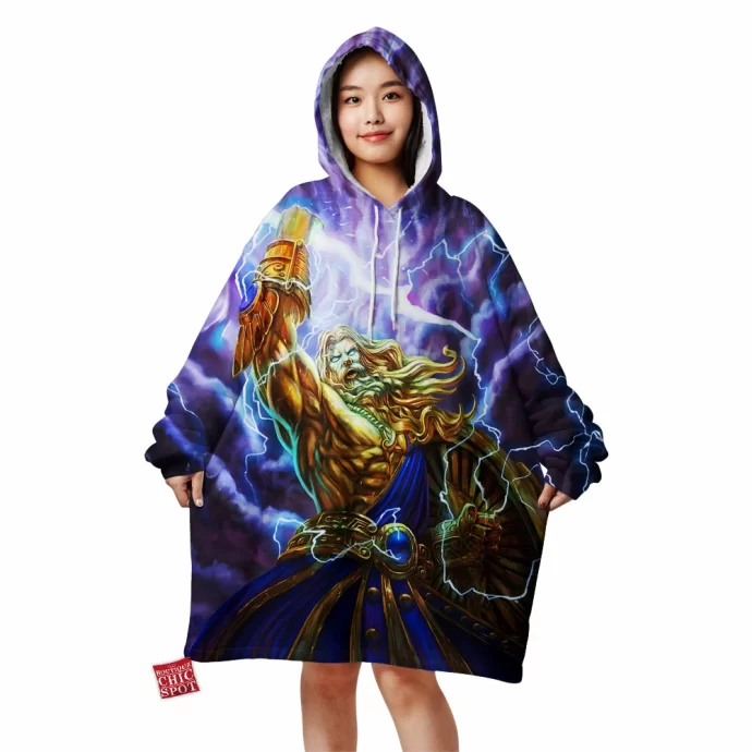 Zeus Smite Blanket Hoodie