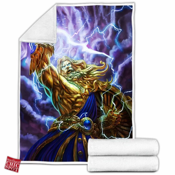 Zeus Smite Fleece Blanket