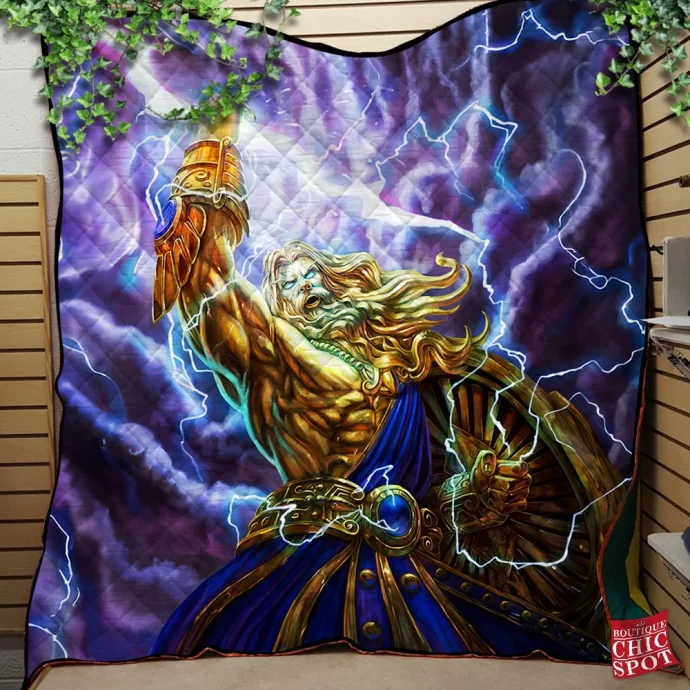 Zeus Smite Quilt Blanket