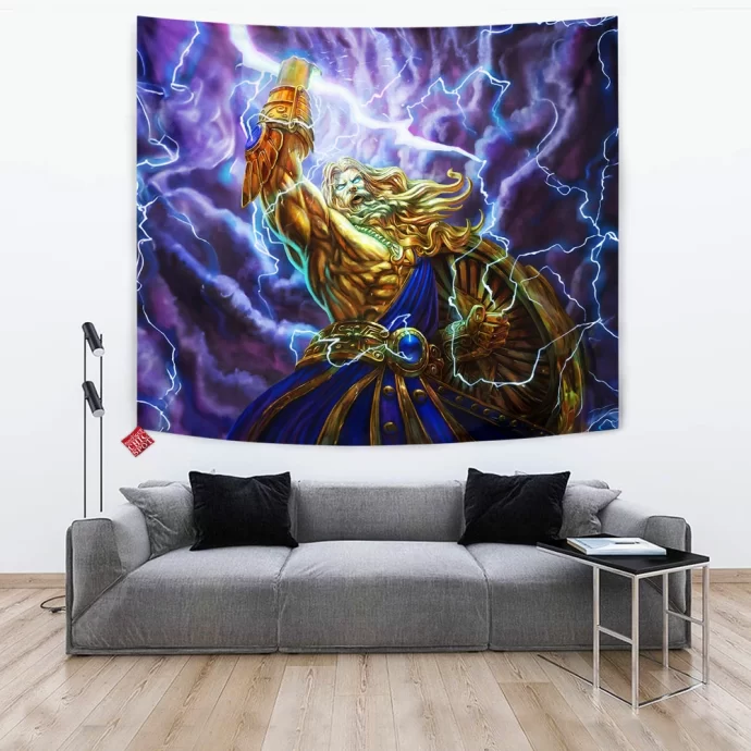 Zeus Smite Tapestry