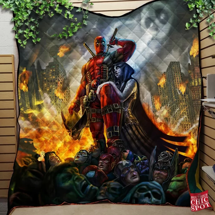 Deadpool Quilt Blanket