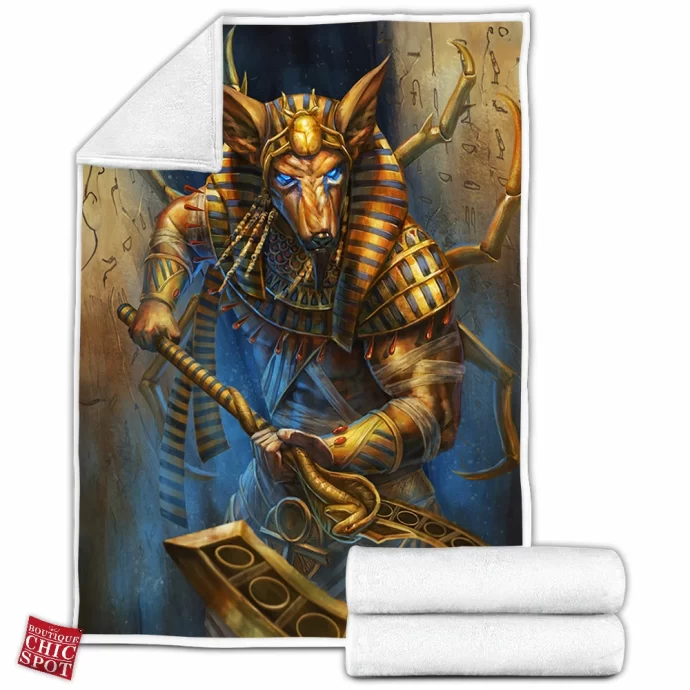 Anubis Fleece Blanket